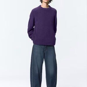 GU Barrel Leg Denim Jeans Wide Leg